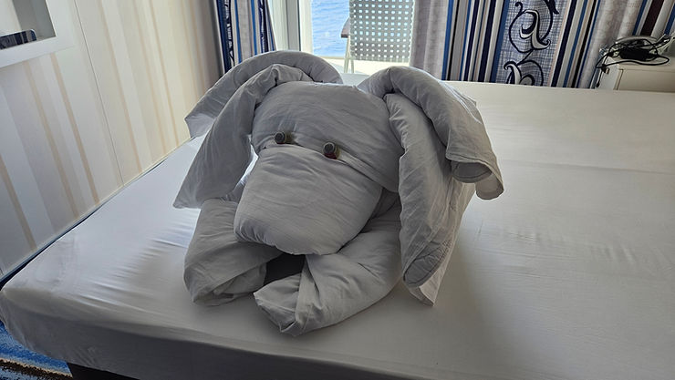 Tierische Überraschungen an Bord: Handtuch- und Bettdeckentiere auf Mein Schiff